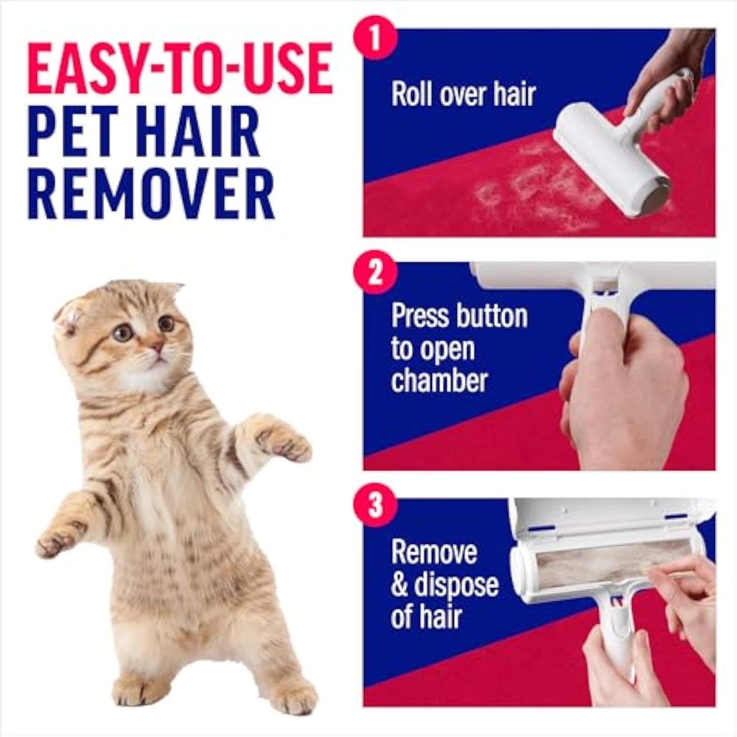 Pet Hair Roller – Reusable Fur Remover for Couch & Clothing