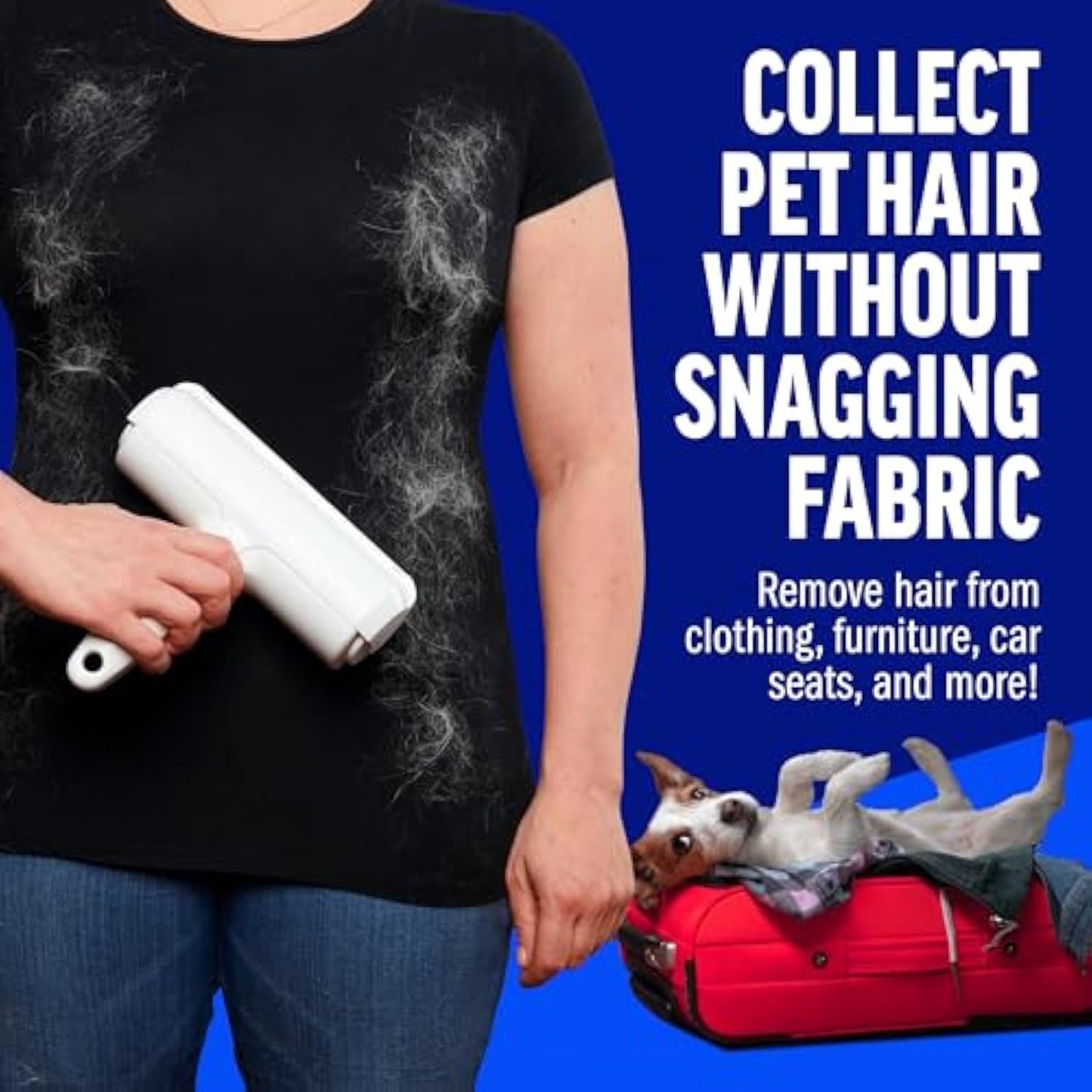 Pet Hair Roller – Reusable Fur Remover for Couch & Clothing