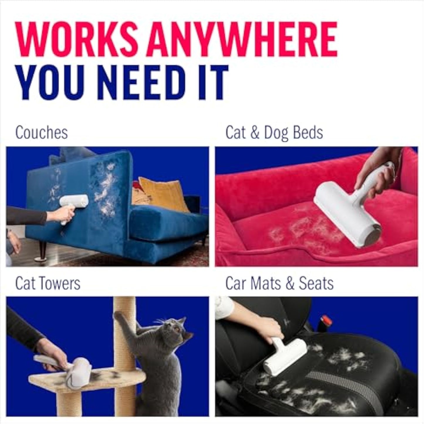 Pet Hair Roller – Reusable Fur Remover for Couch & Clothing